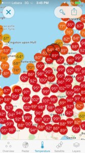 A temperature map from our train day.  Yowza!